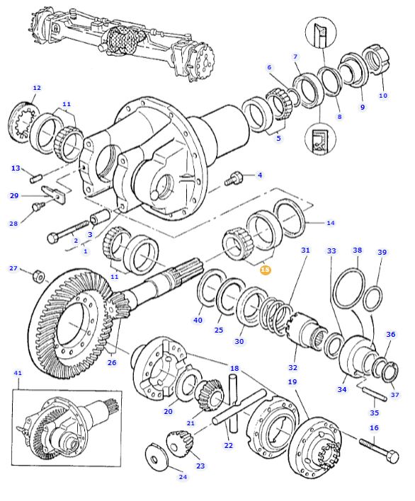 Front Differential Bearing 3019932X1 Ned Murphy Tractors T/A Massey