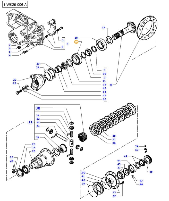 Front Differential Bearing 3789596M1 Massey Ferguson Tractor Parts
